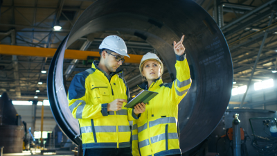 Male and Female Industrial Engineers Have Discussion